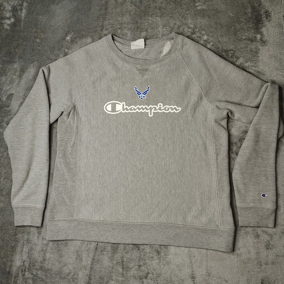 USAFA Champion Reverse Weave‎ Sweatshirt L Pullover Crewneck Air Force Falcons